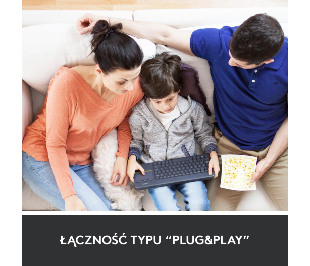 Klawiatura Logitech Media K400 plus black - 249334 - zdjęcie 11